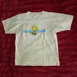 Vintage Woodstock Rollerblading Yellow Tee